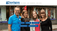 Desktop Screenshot of glasogonspecialisten.se